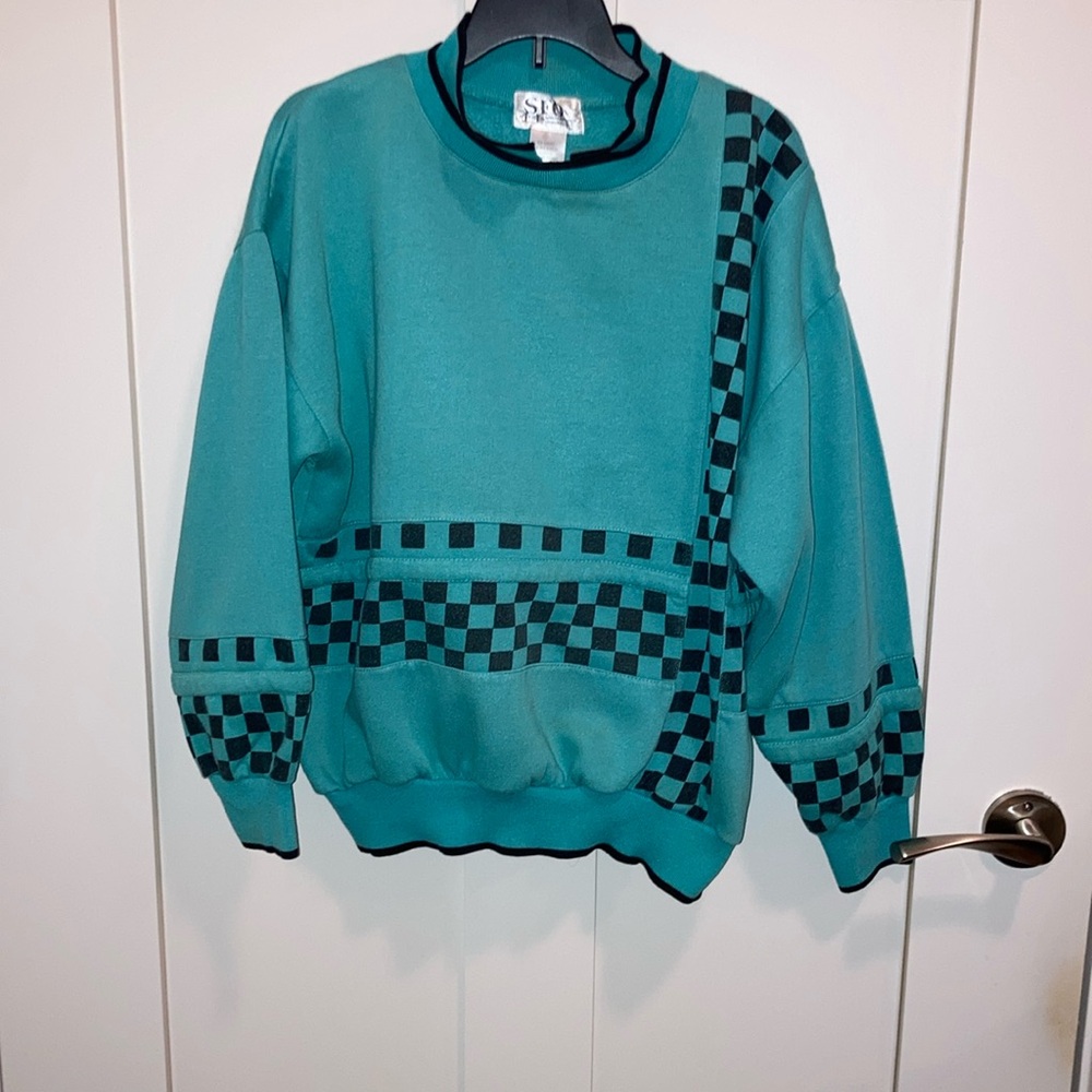 Green sweatshirt with black. San Francisco Originals.